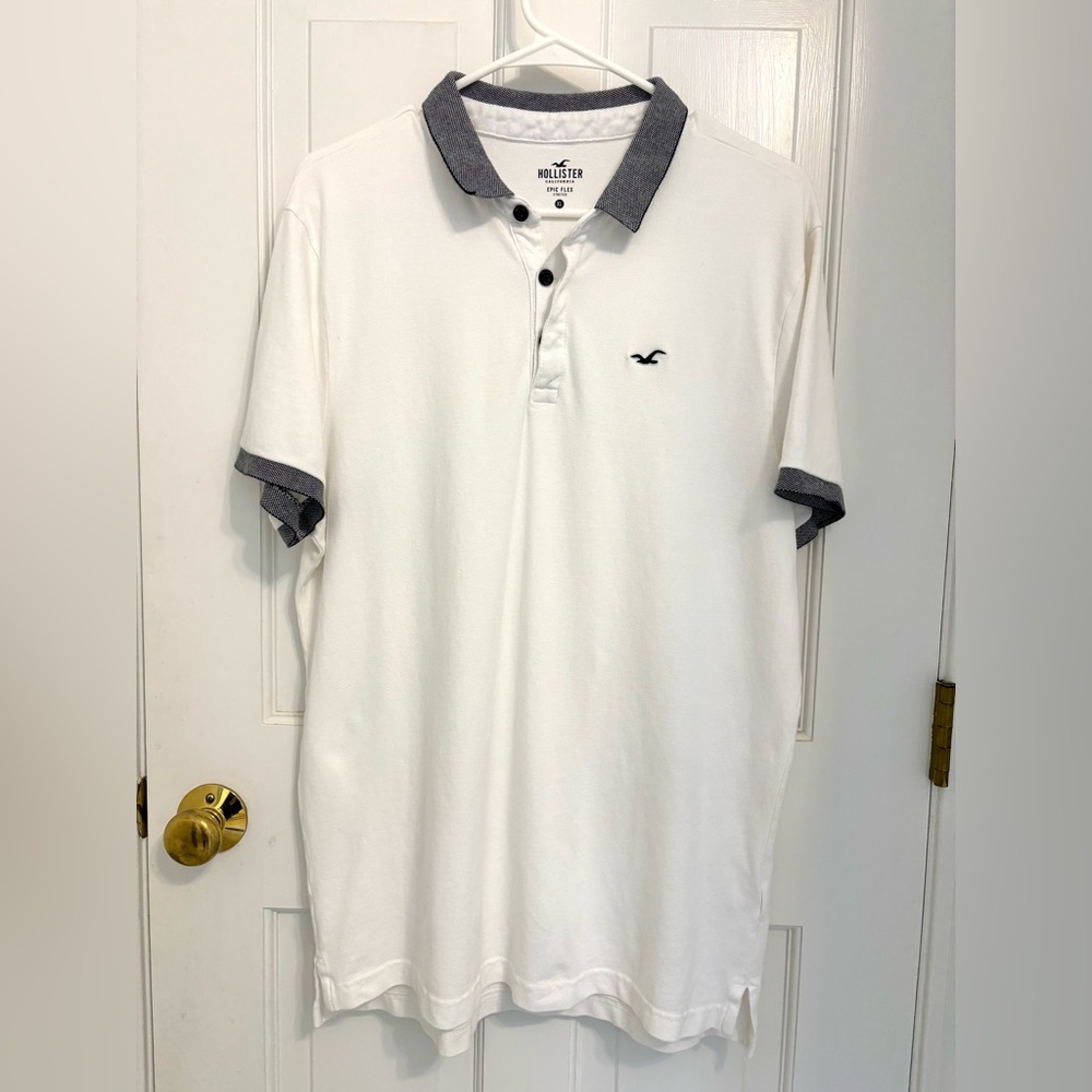 HOLLISTER Men's Icon Polo Collared Shirt Top Size XL